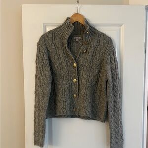 J.Crew Gray Cable Knit Sweater